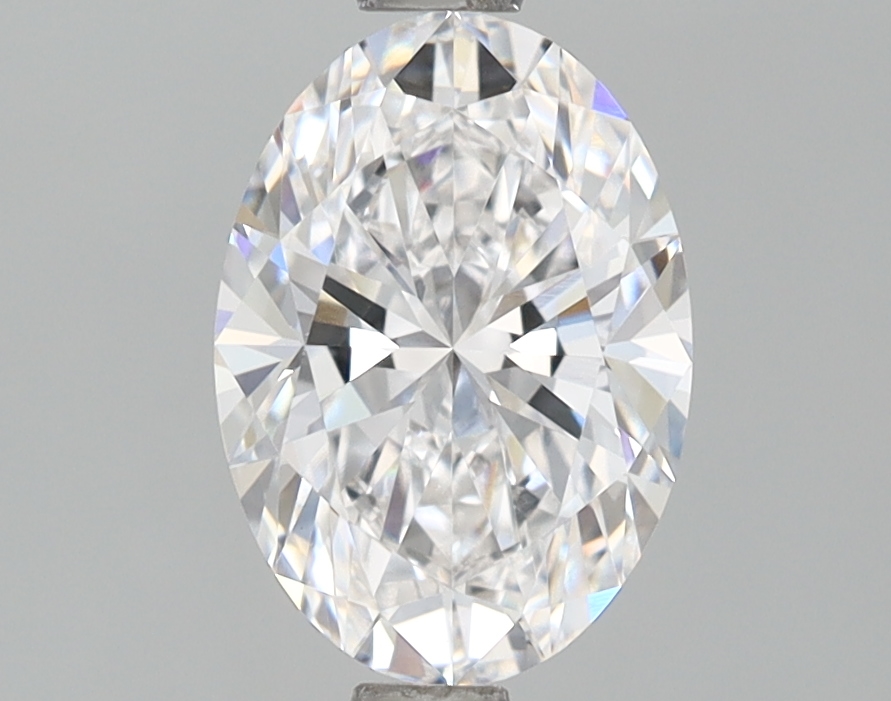 1.29 Carat Certified Loose Lab Grown CVD Diamond Oval D Color VS1 Clarity