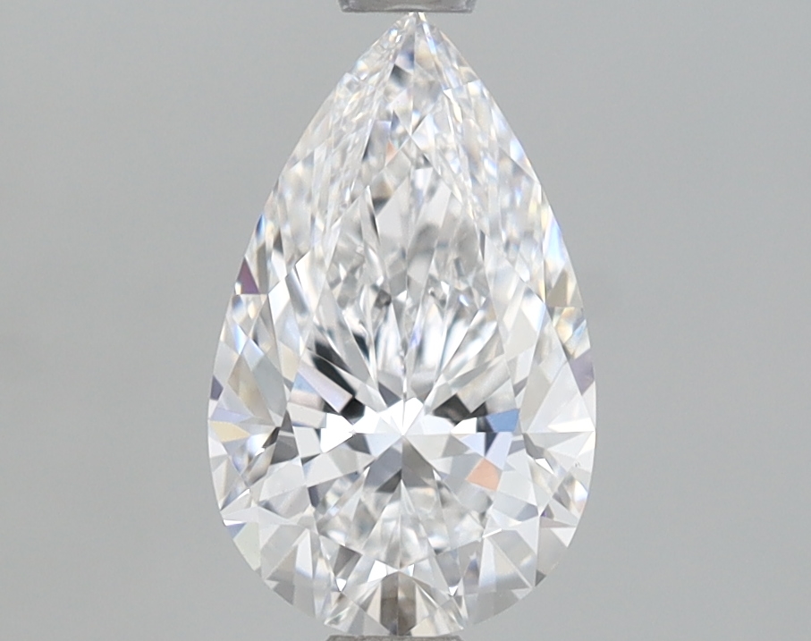 1.04 Carat Certified Loose Lab Grown CVD Diamond Pear VS1 Color D Clarity