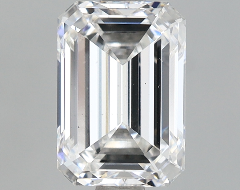 1.40 Carat Certified Loose Lab Grown CVD Diamond Emerald VS2 Color F Clarity