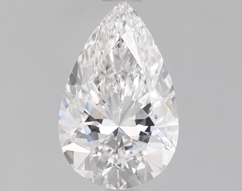 1.00 Carat Certified Loose Lab Grown CVD Diamond Pear VS1 Color F Clarity