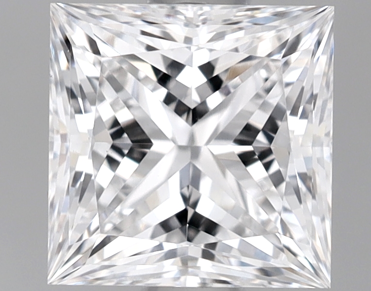 1.08 Carat Certified Loose Lab Grown CVD Diamond Princess D Color VS1 Clarity