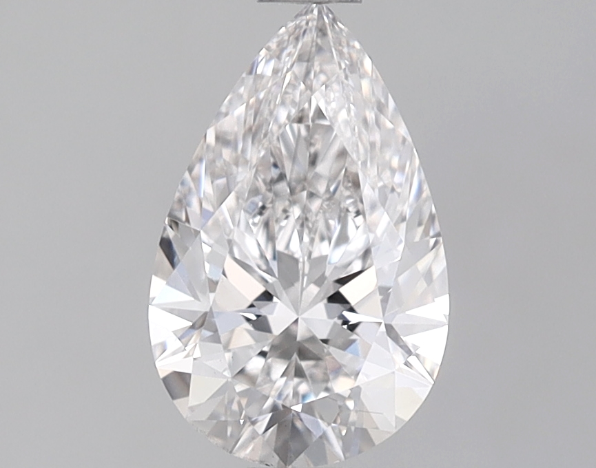 1.08 Carat Certified Loose Lab Grown CVD Diamond Pear VS1 Color F Clarity