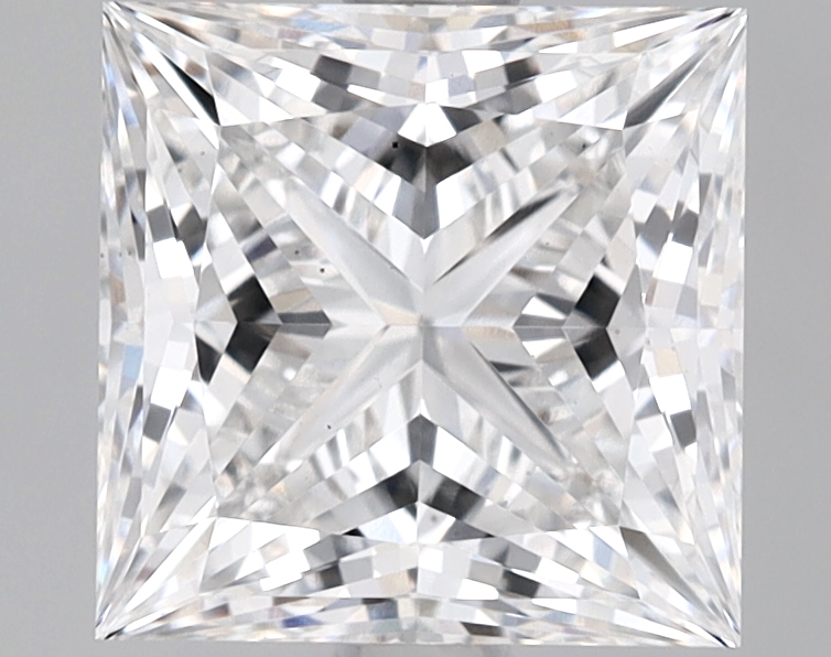 2.54 Carat Certified Loose Lab Grown CVD Diamond Princess E Color VS2 Clarity