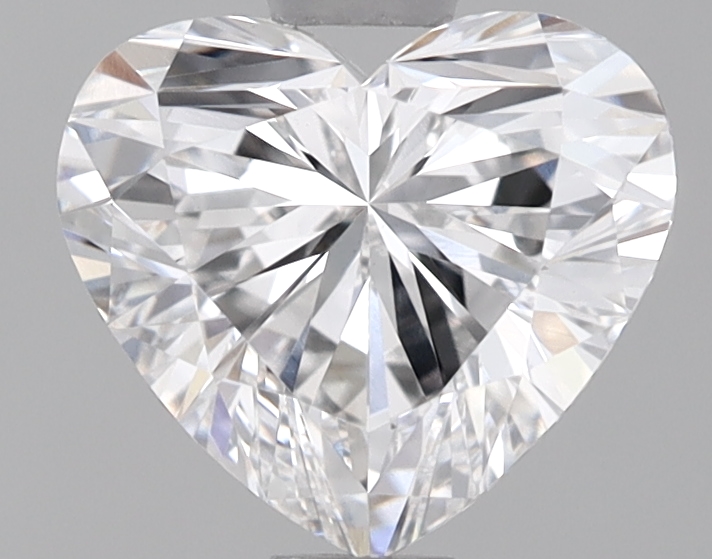 1.02 Carat Certified Loose Lab Grown CVD Diamond Heart VS1 Color D Clarity